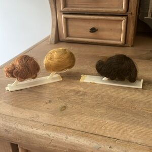 Barbie Miss Fashion Queen Wigs Set of 3 Redhead Brunette Blonde 1960’s